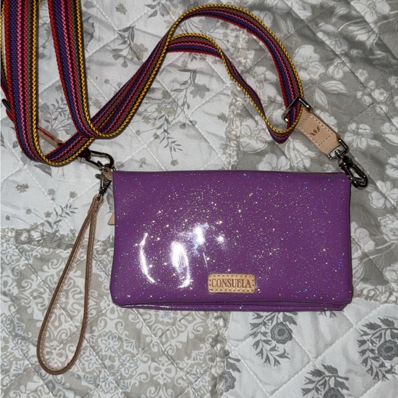 Consuela Handbags - Consuela Sparkling Purple Crossbody Bag